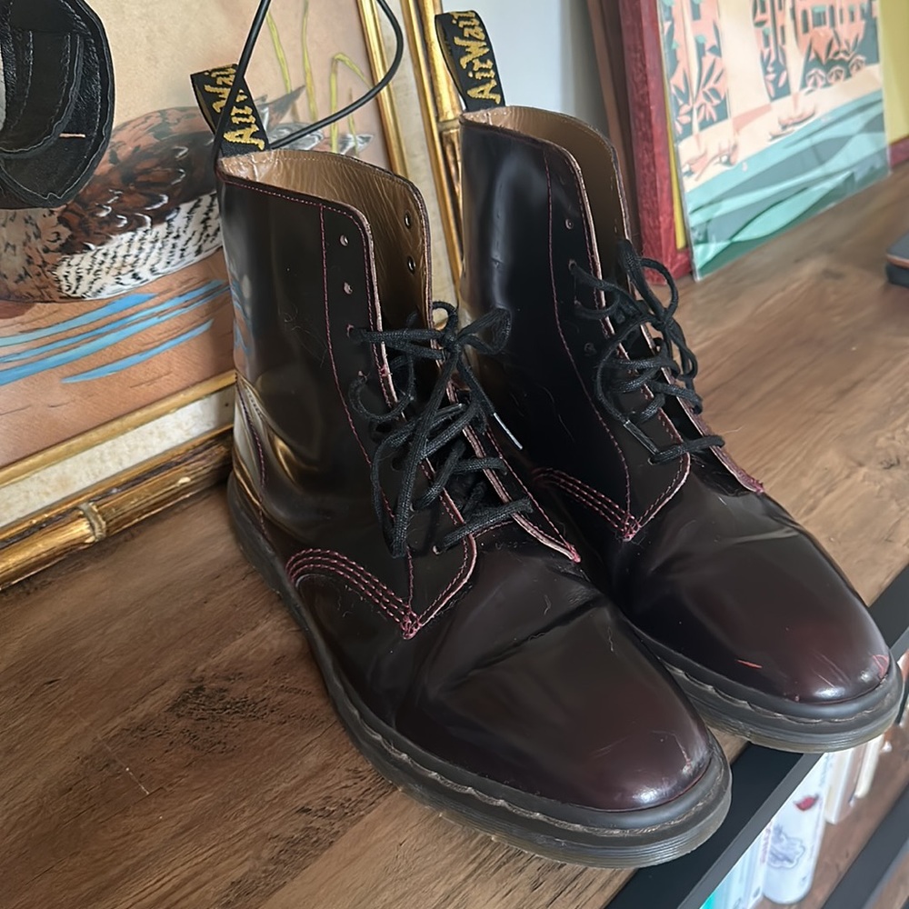 Dr. Martens cherry red men boots